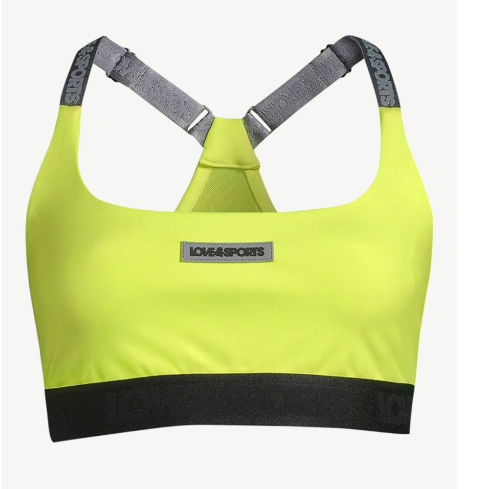 Love & Sports Women’s Logo Patch Sports Bra Size M (8-10)
